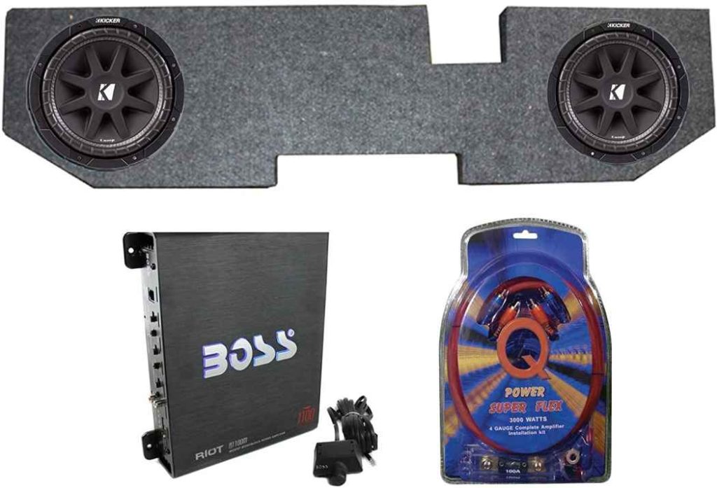 KICKER 43C104 10" 600W 4 Ohm Subwoofer Pair Bass Package