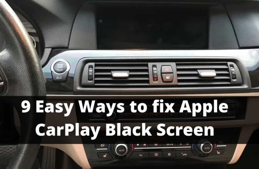 9 Easy Ways to fix Apple CarPlay Black Screen